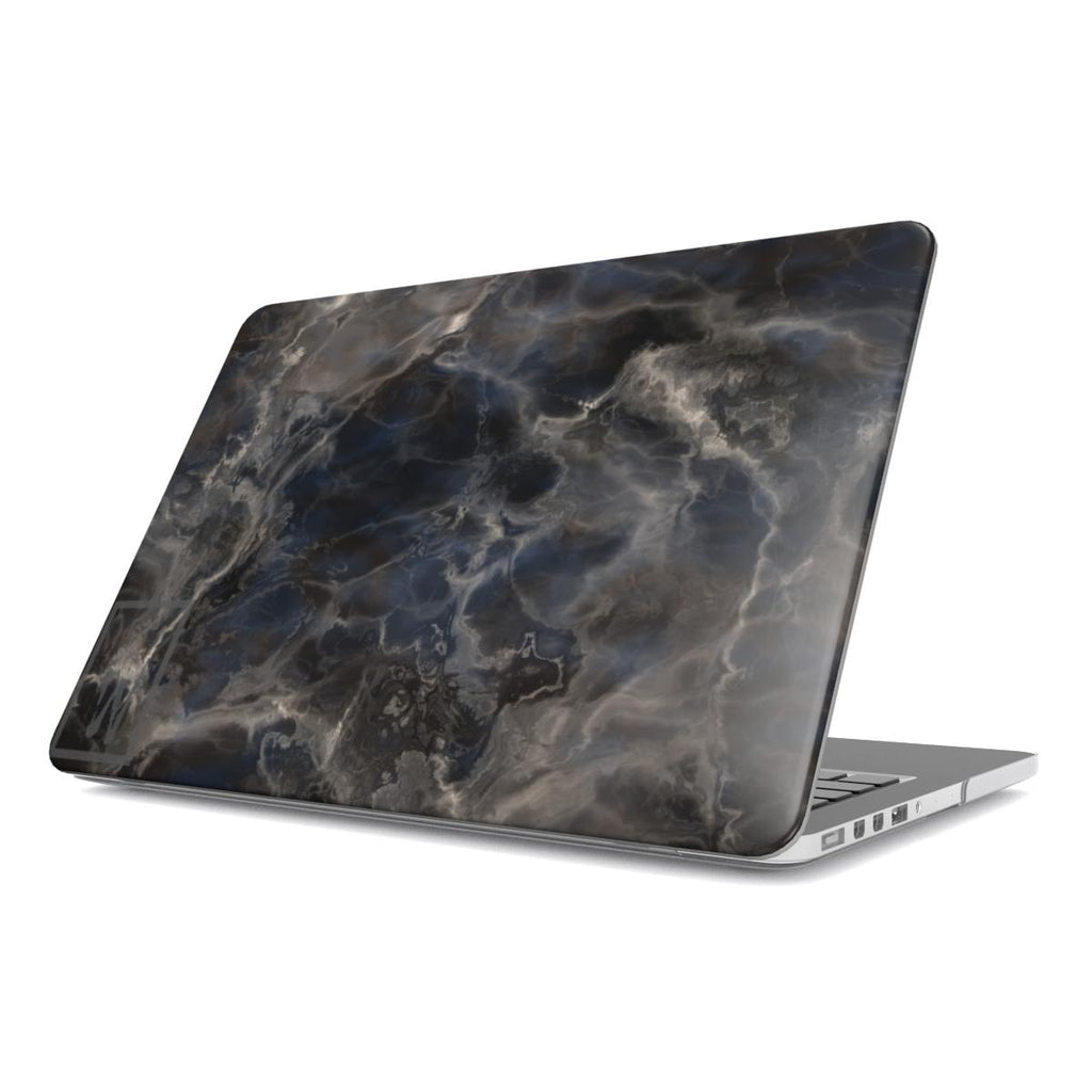 Black Marble Hard-shell MacBook Case
